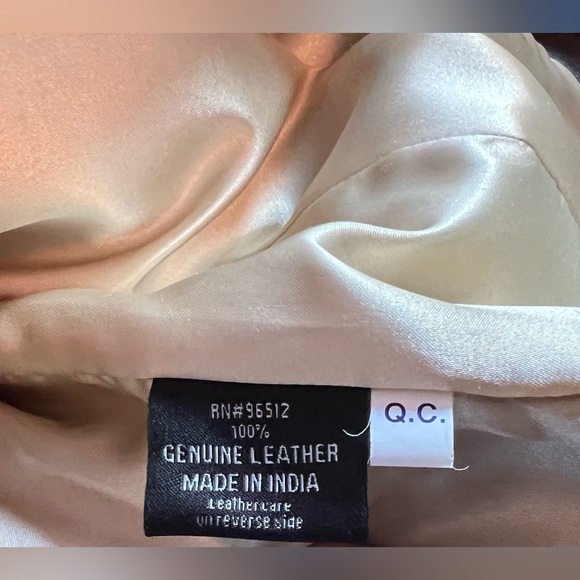 SAGUARO women’s SIZE Medium Brown Button Down Leather Jacket NWOT - Picture 5 of 9